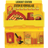 Deluxe Lockout Stations, Aluminum Padlocks, 32 Padlock Capacity, Padlocks Included Oxymax Inc
