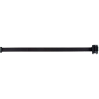 Cartouche de ruban pour assembler votre propre barri&egrave;re de contr&ocirc;le des foules, 7', Ruban Noir Oxymax Inc
