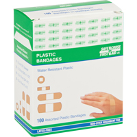 Bandages, Assorted, Plastic, Sterile Oxymax Inc