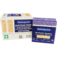 Salvequick&reg; Bandage Dispensing Systems Refills, Rectangular/Square, Plastic, Sterile Oxymax Inc