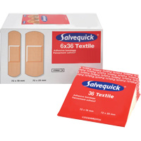 Salvequick&reg; Bandage Dispensing Systems Refills, Rectangular/Square, Fabric, Sterile Oxymax Inc