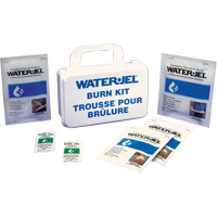 Trousses d'urgence pour brûlures Water Jel, Boîte en plastique de 10 unit&eacute;s, Classe 2 Oxymax Inc
