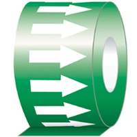 Directional Flow Arrow Tapes, 108', White on Green Oxymax Inc