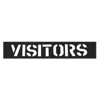 Pochoirs pour parc de stationnement, Anglais, 12" Oxymax Inc