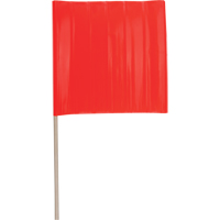 Traffic Safety Flags, Vinyl, With Handle Oxymax Inc