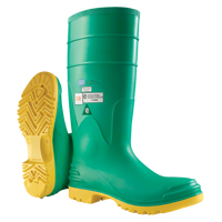 Bottes aux genoux Hazmax 16", PVC, Embout Acier, Pointure 6, Semelle R&eacute;sistant aux perforations Oxymax Inc