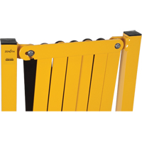 Expandable Barrier, 37" H x 11' L, Black/Yellow Oxymax Inc