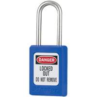S31 Zenex Safety Padlocks, Blue, Keyed Alike, Thermoplastic, 1-3/8" Width Oxymax Inc