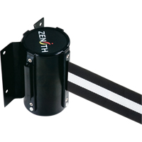 Barri&egrave;re &agrave; fixation murale, Acier, Fixation par vis, 7', Ruban Noir/Blanc Oxymax Inc