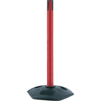 Poteau receveur robuste &agrave; ligne simple, Hauteur de 38", Rouge Oxymax Inc