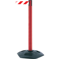 Poteau receveur robuste &agrave; ligne simple, Hauteur de 38", Noir Oxymax Inc