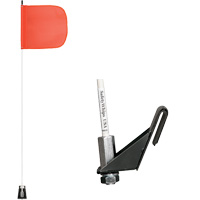 Safety Whip&reg; Light-Duty Whips, Window Mount, 5' High, Orange Oxymax Inc