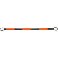 Retractable Cone Bar, 7' 5" Extended Length, Black/Orange Oxymax Inc