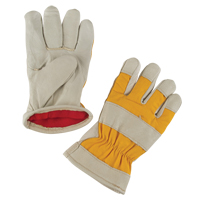 Premium Winter-Lined Work Gloves, Medium, Grain Pigskin Palm, Foam Fleece Inner Lining Oxymax Inc