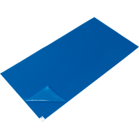 Tapis pour salle blanche, Épaisseur 1,57 mils, 1-1/2' la, 3' lo x Bleu SDS992 | Oxymax Inc