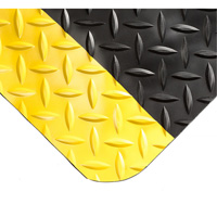 Tapis Smart No 497, Losange, 4' x 10' x 1", Noir/Jaune, PVC/Ur&eacute;thane Oxymax Inc