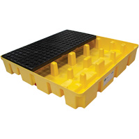 Poly-Slim-Line Spill Pallet without Drain, 66 US gal. Spill Capacity, 49" x 49" x 8.75" Oxymax Inc