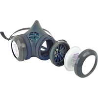 Respirateur à demi-masque assemblé de la série 8000, Élastomère/Thermoplastique, Grand SE882 | Oxymax Inc