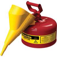 Bidons s&eacute;curitaires, Type I, Acier, 1 gal. US, Rouge, Homologu&eacute; FM/List&eacute; UL/ULC Oxymax Inc