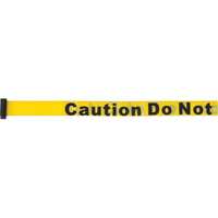 Cartouches de ruban pour assembler vos propre barri&egrave;res de contr&ocirc;le des foules, Caution Do Not Enter, 7', Ruban Jaune Oxymax Inc