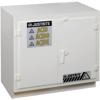 Solid Polyethylene Acid Cabinets, 6 x 0.66043 Gal., 36" x 35.75" x 21.75" Oxymax Inc