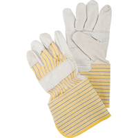 Patch Palm Fitters Gloves, Large, Grain Cowhide Palm, Cotton Inner Lining SEC594 | Oxymax Inc