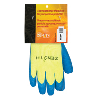 High Visibility Coated Gloves, 9, Rubber Latex Coating, 7 Gauge, Acrylic Shell Oxymax Inc
