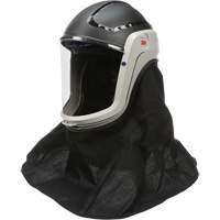 Assemblage de casque Versaflo avec visi&egrave;re de premi&egrave;re qualit&eacute; et enveloppe r&eacute;sistante aux flammes, Universel, Casque rigide, Bavette Simple Oxymax Inc