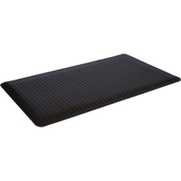 Tapis de style plateforme WD, Losange, 4' x 12' x 5/8", Noir, &eacute;ponge Oxymax Inc