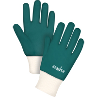 Gants verts &agrave; double enduit, 10" lo, PVC, Doublure en Jersey de coton, 70 mils Oxymax Inc