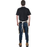 Apron, Cotton, 36" L x 29" W, Natural Oxymax Inc