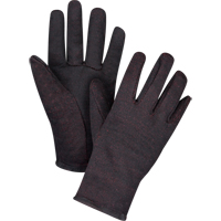 Jersey Gloves, Large, Brown, Red Fleece, Slip-On SEE949 | Oxymax Inc
