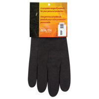 Jersey Gloves, Large, Brown, Unlined, Knit Wrist SEE950R | Oxymax Inc