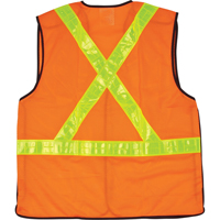 Veste de s&eacute;curit&eacute; pour la circulation d&eacute;tachable en cinq points, Orange haute visibilit&eacute;, Moyen, Polyester Oxymax Inc