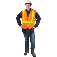 Veste de s&eacute;curit&eacute; pour la circulation d&eacute;tachable en cinq points, Orange haute visibilit&eacute;, Moyen, Polyester Oxymax Inc