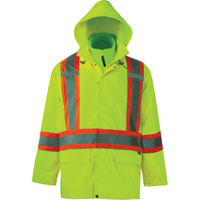 Journeyman 3-in-1 Safety Jackets, Polyester, High Visibility Lime-Yellow, Small Oxymax Inc