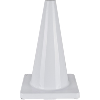 Cône de couleur pour la signalisation, 18", Blanc SEH135 | Oxymax Inc