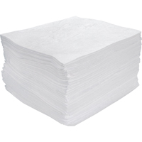 Meltblown Sorbent Pads, Oil Only, 15" x 17", 30 gal. Absorbancy SEH942 | Oxymax Inc