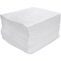 Premium Meltblown Sorbent Pads, Oil Only, 15" x 17", 25 gal. Absorbancy Oxymax Inc