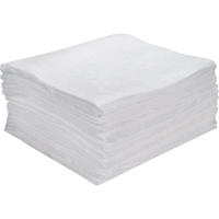 Premium Meltblown Sorbent Pads, Oil Only, 15" x 18", 15 gal. Absorbancy Oxymax Inc
