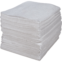 Premium Bonded Sorbent Pads, Oil Only, 15" x 17", 30 gal. Absorbancy Oxymax Inc