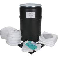 Trousse de lutte contre les d&eacute;versements de premi&egrave;re qualit&eacute;, Huile seulement, Baril, Absorbance de 55 gal. US Oxymax Inc