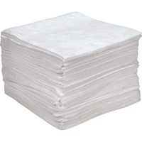 Premium Anti Static Sorbent Pads, Oil Only, 15" x 18", 25 gal. Absorbancy Oxymax Inc
