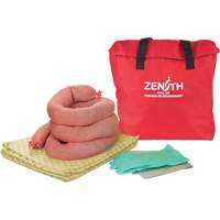 Trousse &eacute;conomique de lutte contre les d&eacute;versements, Mati&egrave;res dangereuses, Sac, Absorbance de 5 gal. US Oxymax Inc