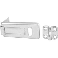 General Security Hardened Steel Hasp, Silver Oxymax Inc
