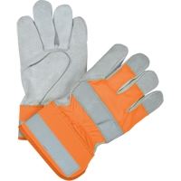 Premium Quality High Visibility Fitters Gloves, Large, Split Cowhide Palm, Cotton Inner Lining Oxymax Inc