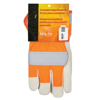 Orange High-Visibility Superior Warmth Fitters Gloves, Large, Grain Cowhide Palm, Thinsulate Inner Lining Oxymax Inc