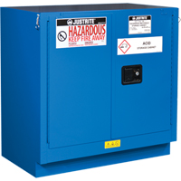 ChemCor&reg; Lined Hazardous Material Undercounter Safety Cabinets, 22 gal., 35" x 35" x 22" Oxymax Inc