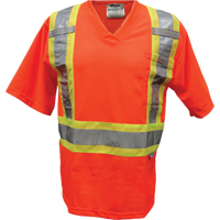 Mesh Safety T-Shirt, Polyester, Small, Orange Oxymax Inc