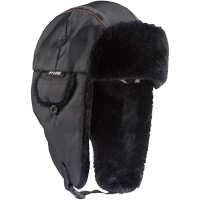 N-Ferno&reg; 6802 Classic Trapper Hat, Synthetic Fur Lining, Medium/Small, Black Oxymax Inc